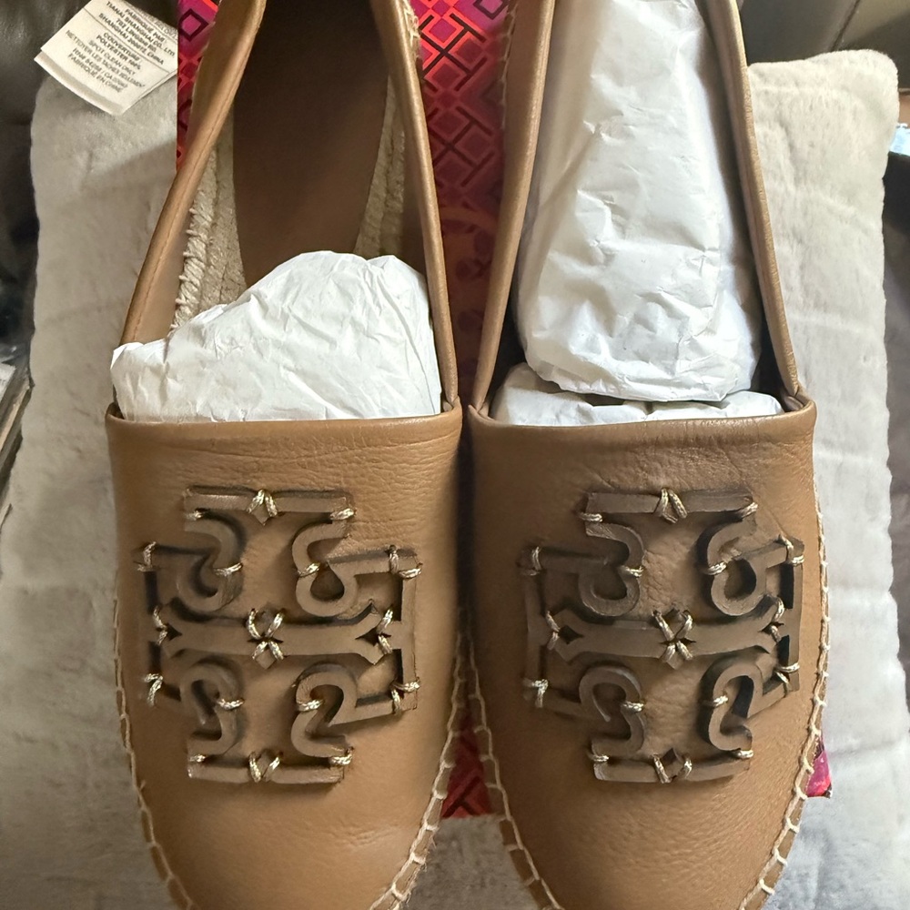 Tory Burch Tan Espadrilles
